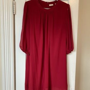 NY&CO Eva Mendes Red Sabrina Dress